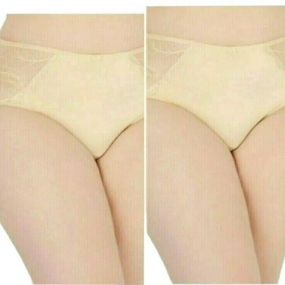 BOGO INC International Concepts Womens Lace Inset Hipster Panties Frappe 1X NEW - Picture 1 of 10